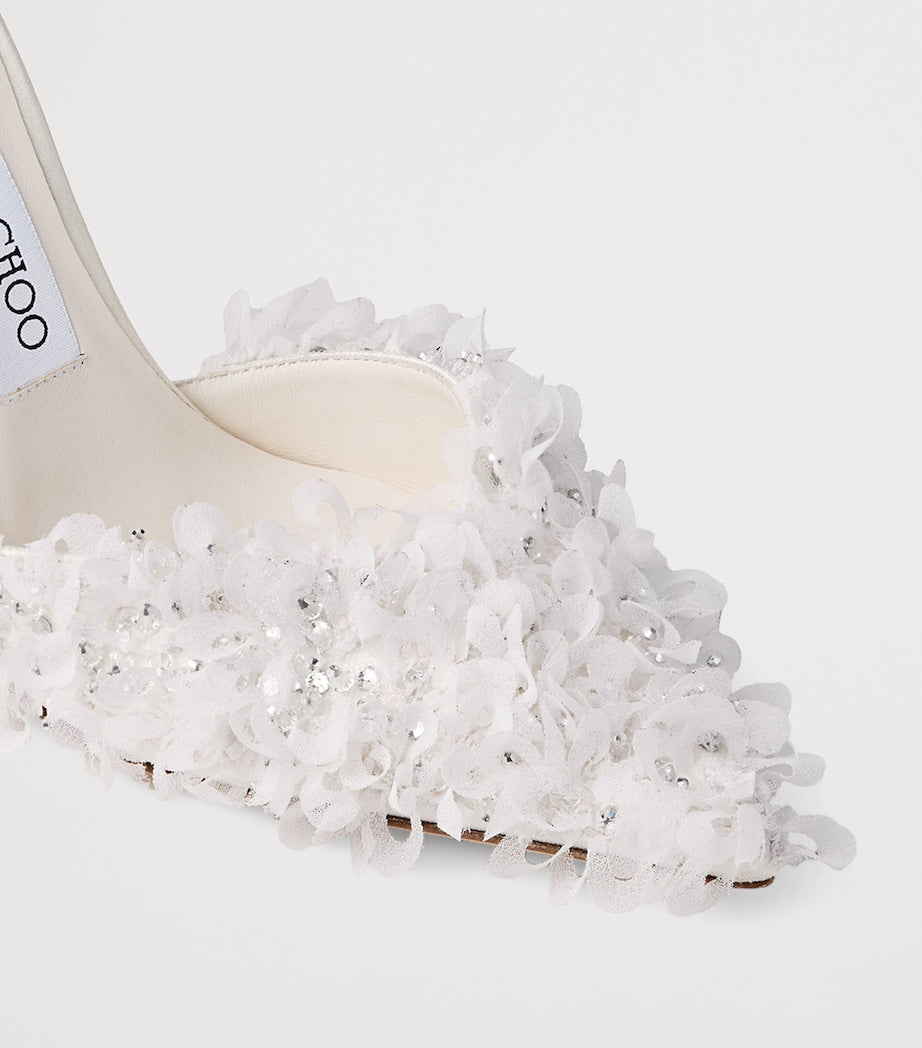 Jimmy Choo Saeda 100 Mesh Petal Pumps