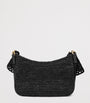 LOEWE Black x Paula's Ibiza Medium Raffia Ola Shoulder Bag