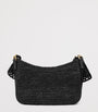 LOEWE Black x Paula's Ibiza Medium Raffia Ola Shoulder Bag