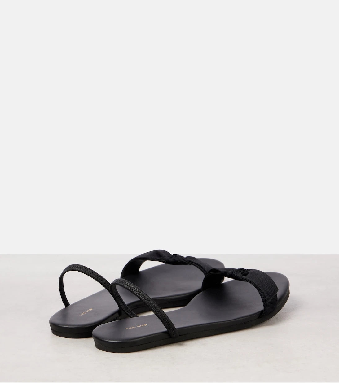 The Row - Bow leather slingback sandals