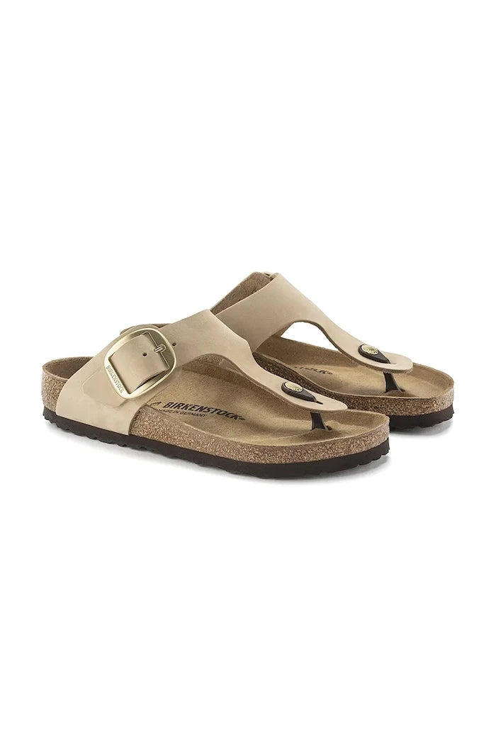 Джапанки от набук Birkenstock Gizeh Big Buckle