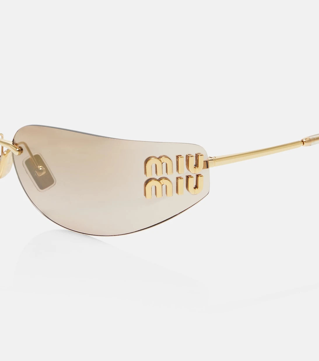 Miu Miu - Logo oval sunglasses