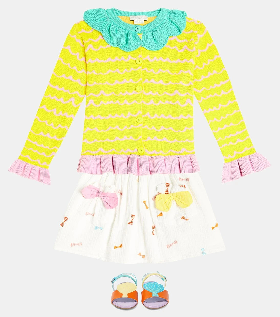 Stella McCartney Kids - Striped cotton cardigan