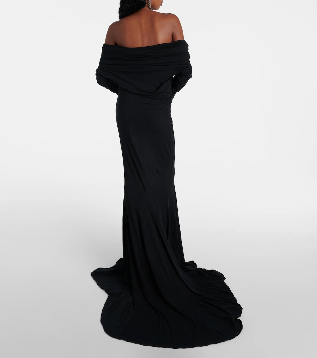 Entire Studios - Bound off-shoulder draped gown