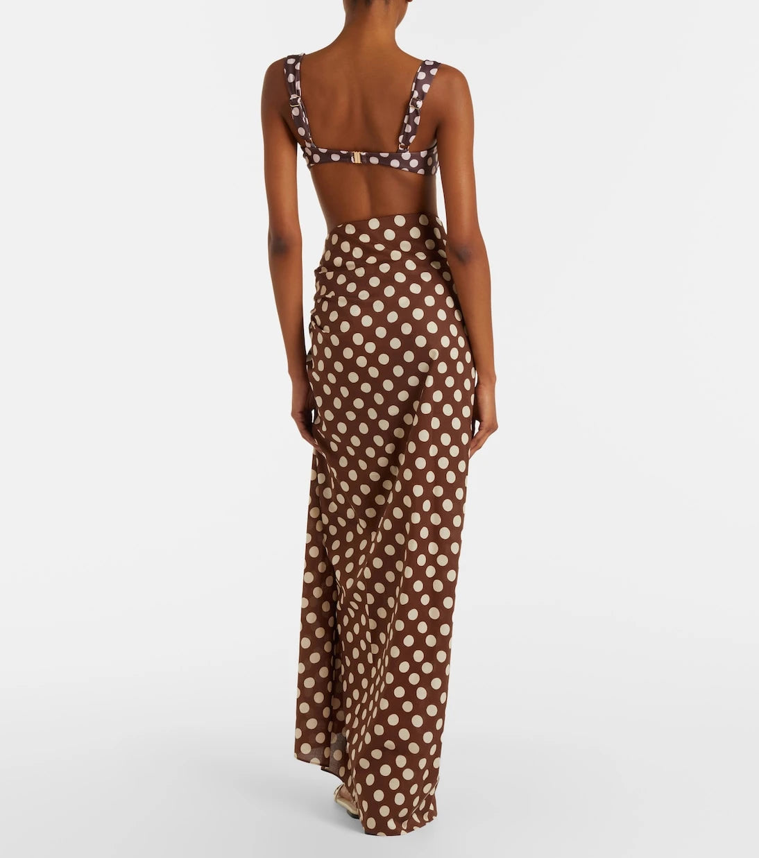 Faithfull - Lomas polka-dot cotton beach cover-up