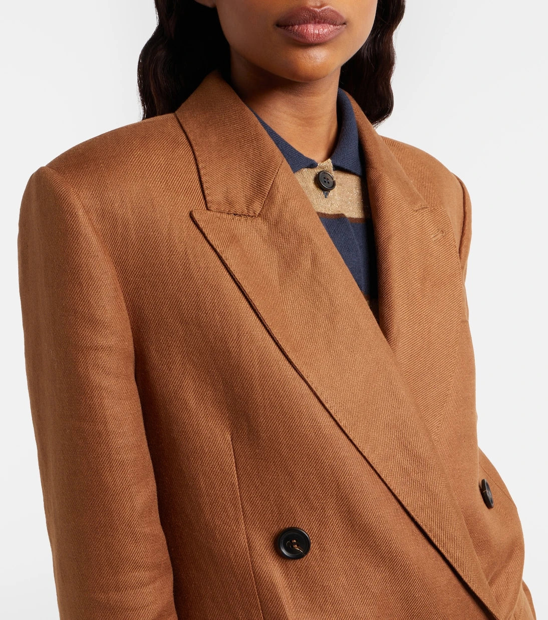 Brunello Cucinelli - Double-breasted linen blazer