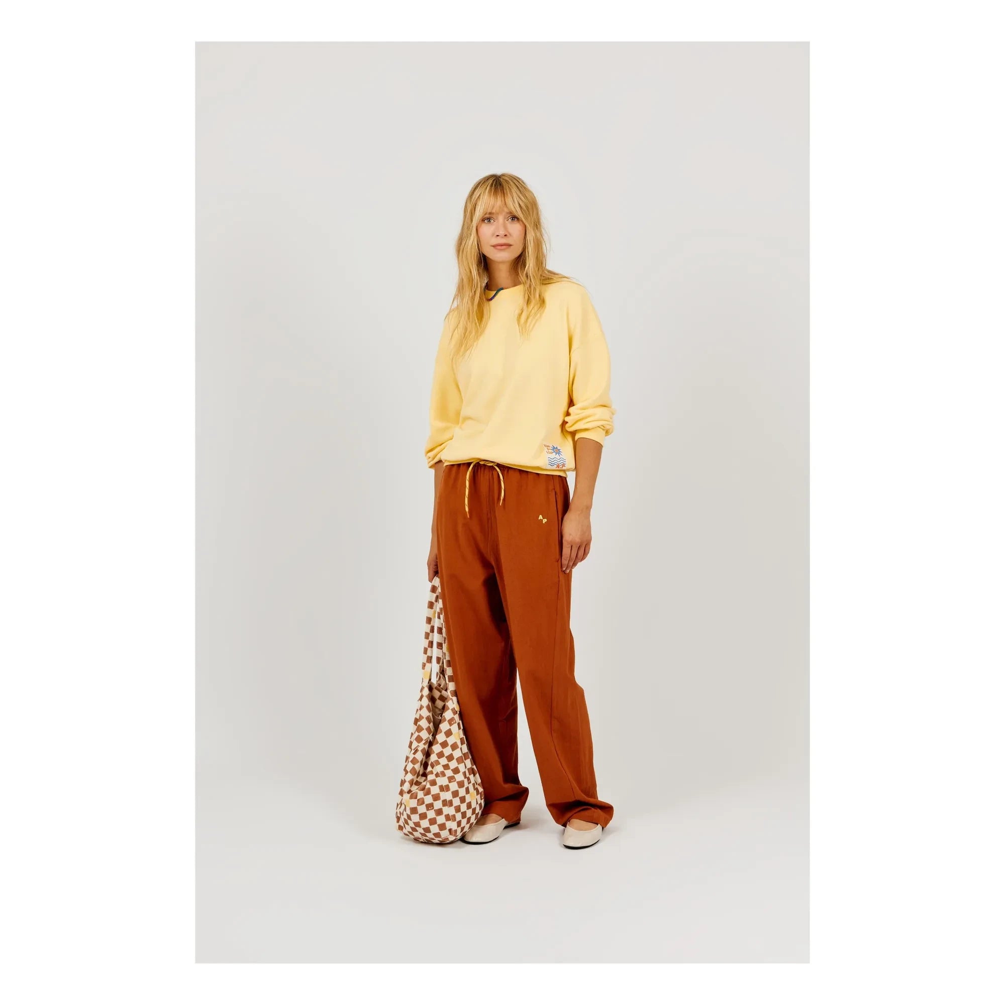 a.p - Cotton pants | Brown