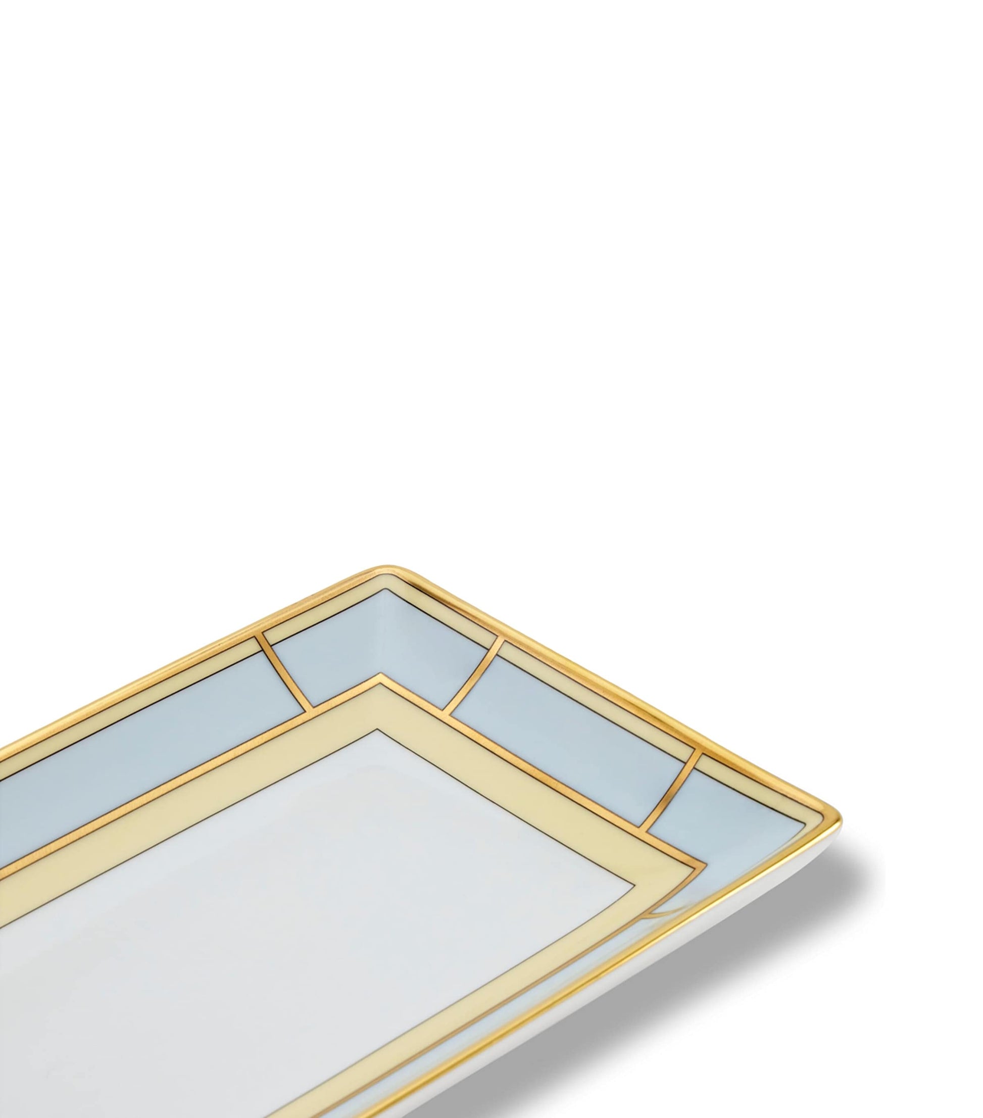 GINORI 1735 Porcelain Colonna Diva Rectangular Change Tray (28cm)