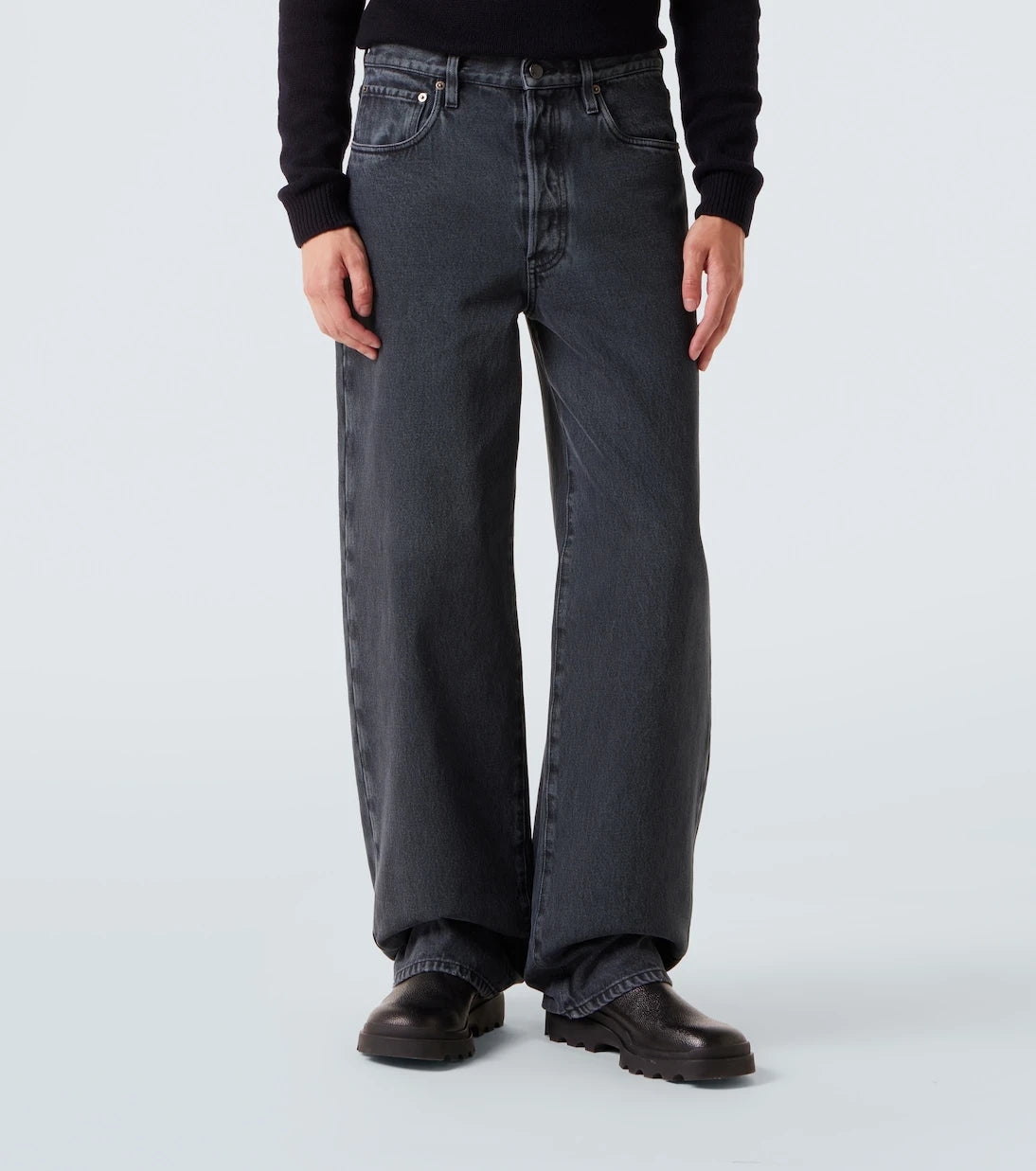 Prada - High-rise wide-leg jeans