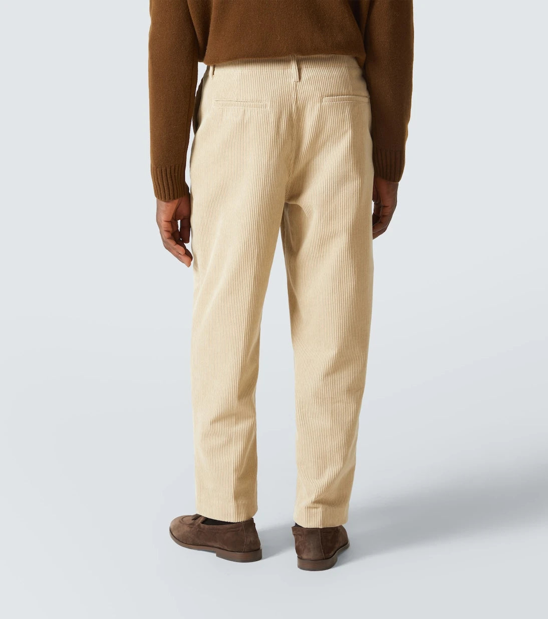 Frame - Pleated cotton straight pants