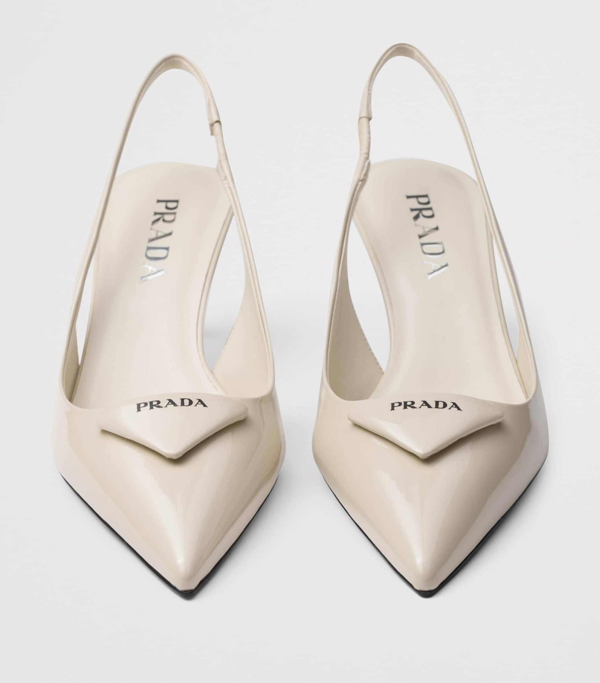 Prada Patent Leather Slingback Pumps 55