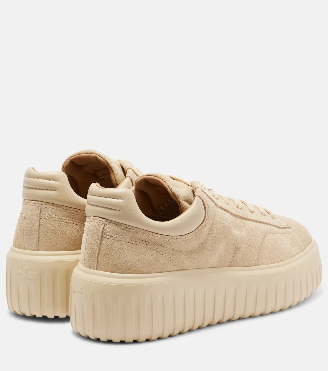 Hogan - H-Stripes suede platform sneakers