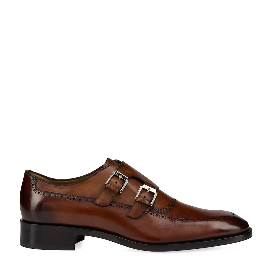 Sartok Leather Monk Shoes