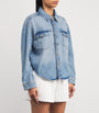 Good American Blue Structured Denim Shirt