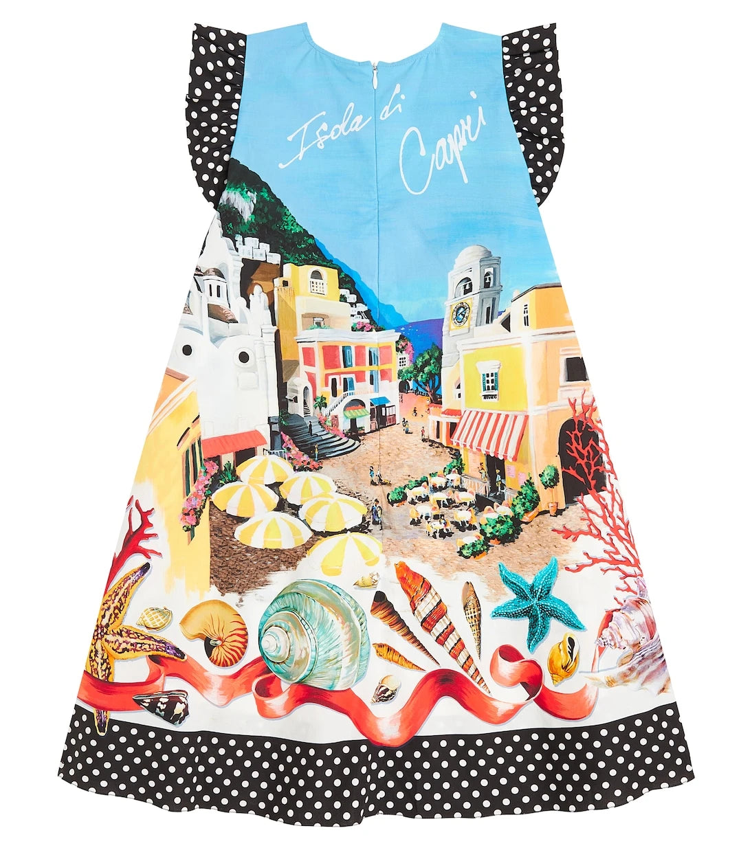 Dolce&Gabbana Kids - Capri printed cotton poplin dress