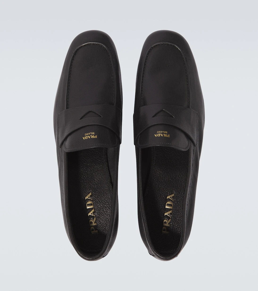 Prada - Leather penny loafers
