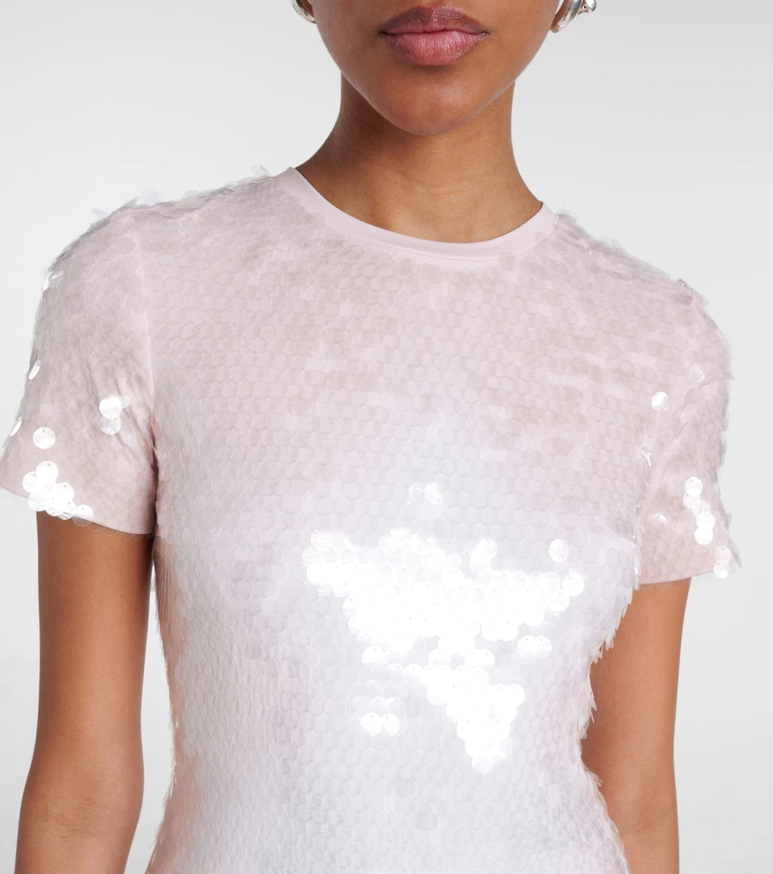 Sportmax - Sequined jersey maxi dress