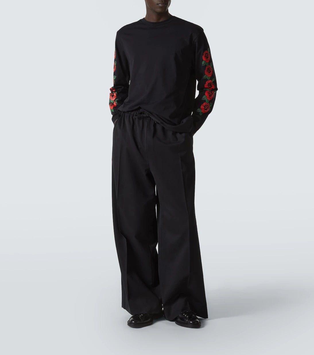Simone Rocha - Logo floral cotton jersey T-shirt