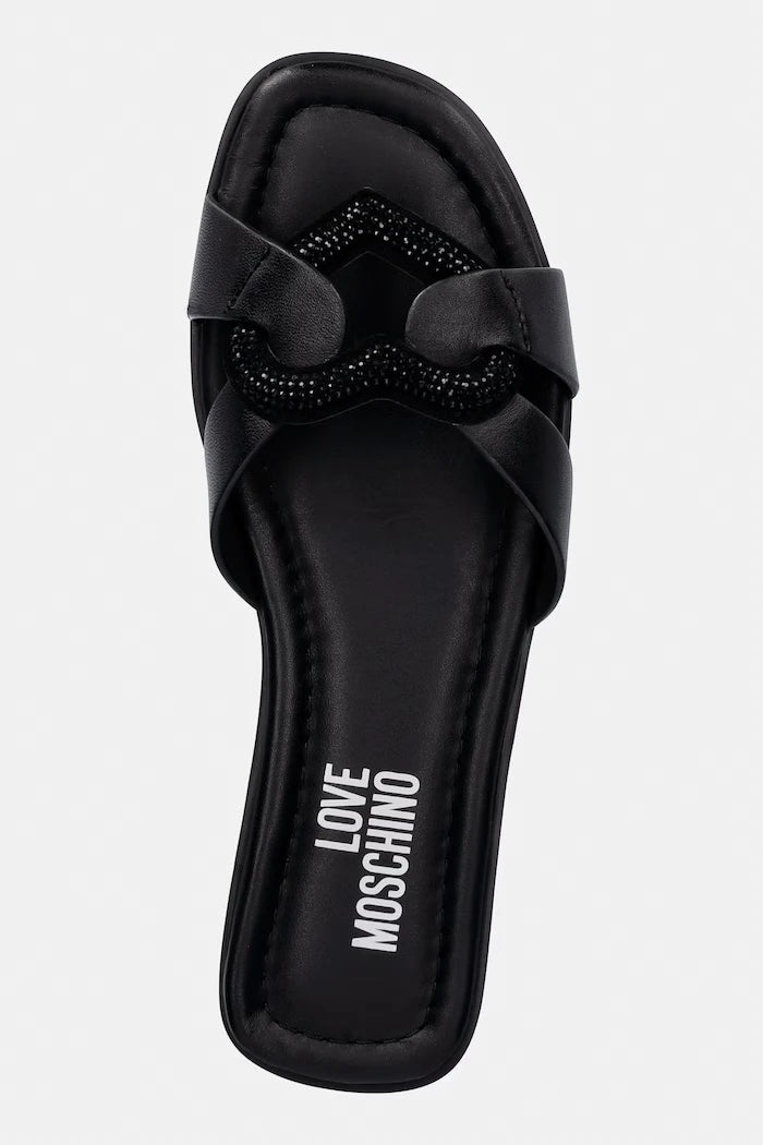 Love Moschino Deri Terlikler