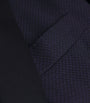 Canali Grey Wool Textured Tuxedo Jacket