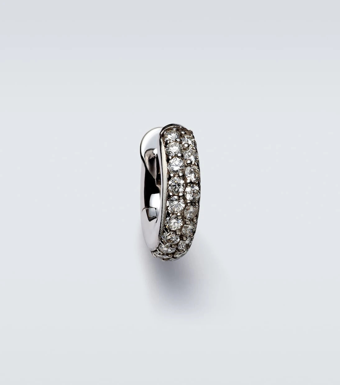 Spinelli Kilcollin - Macro Hoop Mini 18kt white gold single earring with diamonds