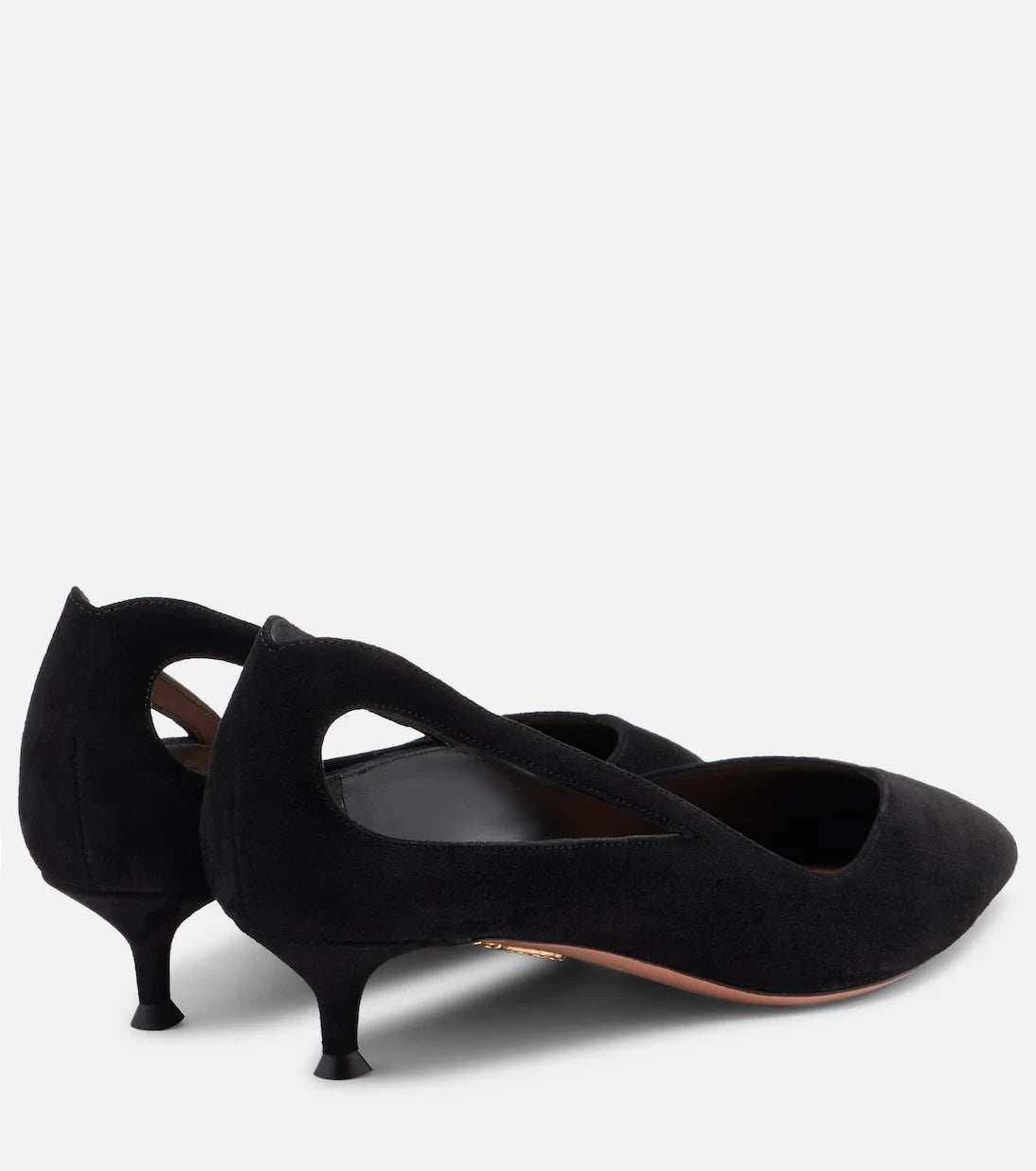 Aquazzura - حذاء شيفا 30 المدبب من الشمواه