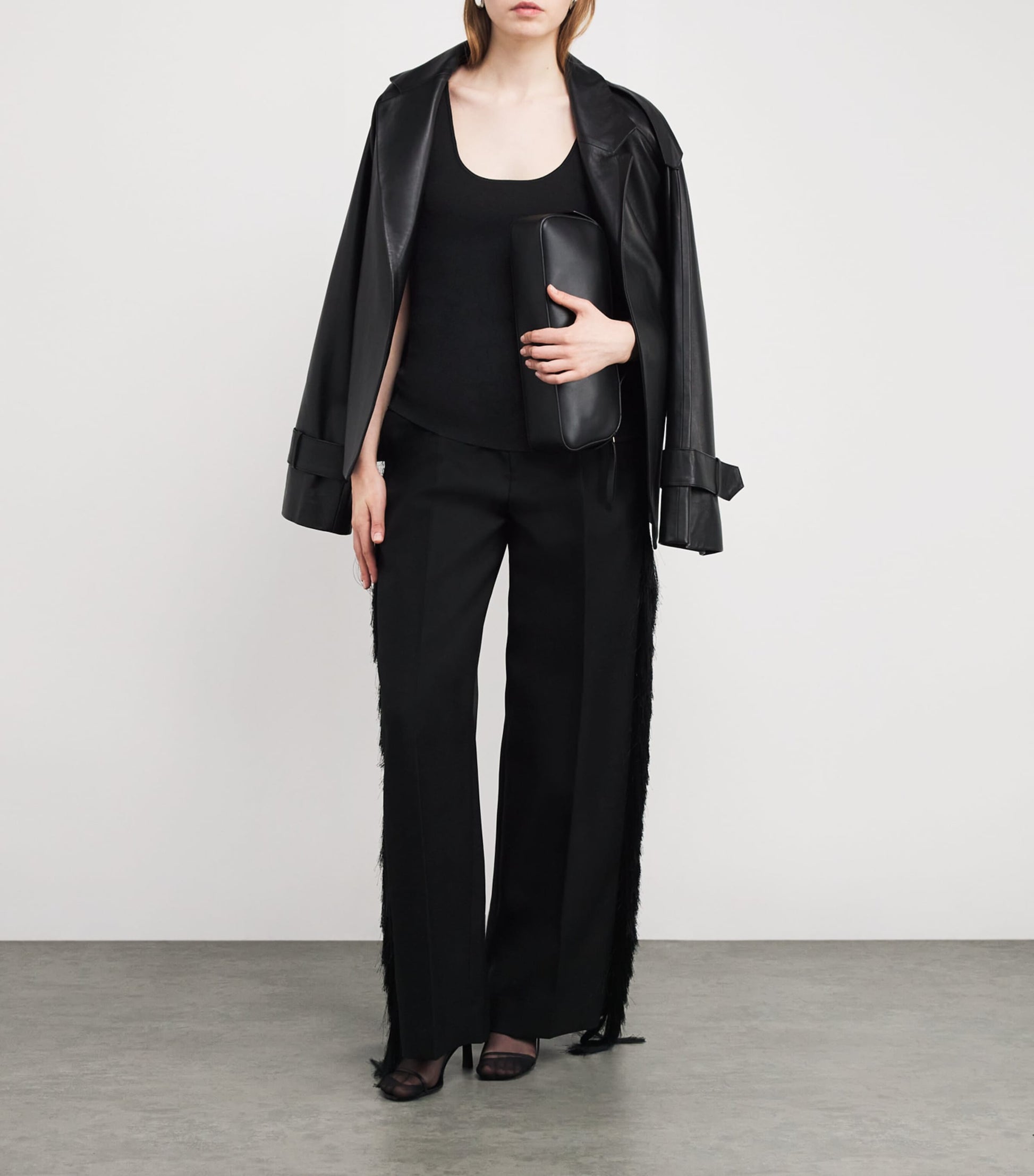 Toteme Black Rib-Knit Tank Top