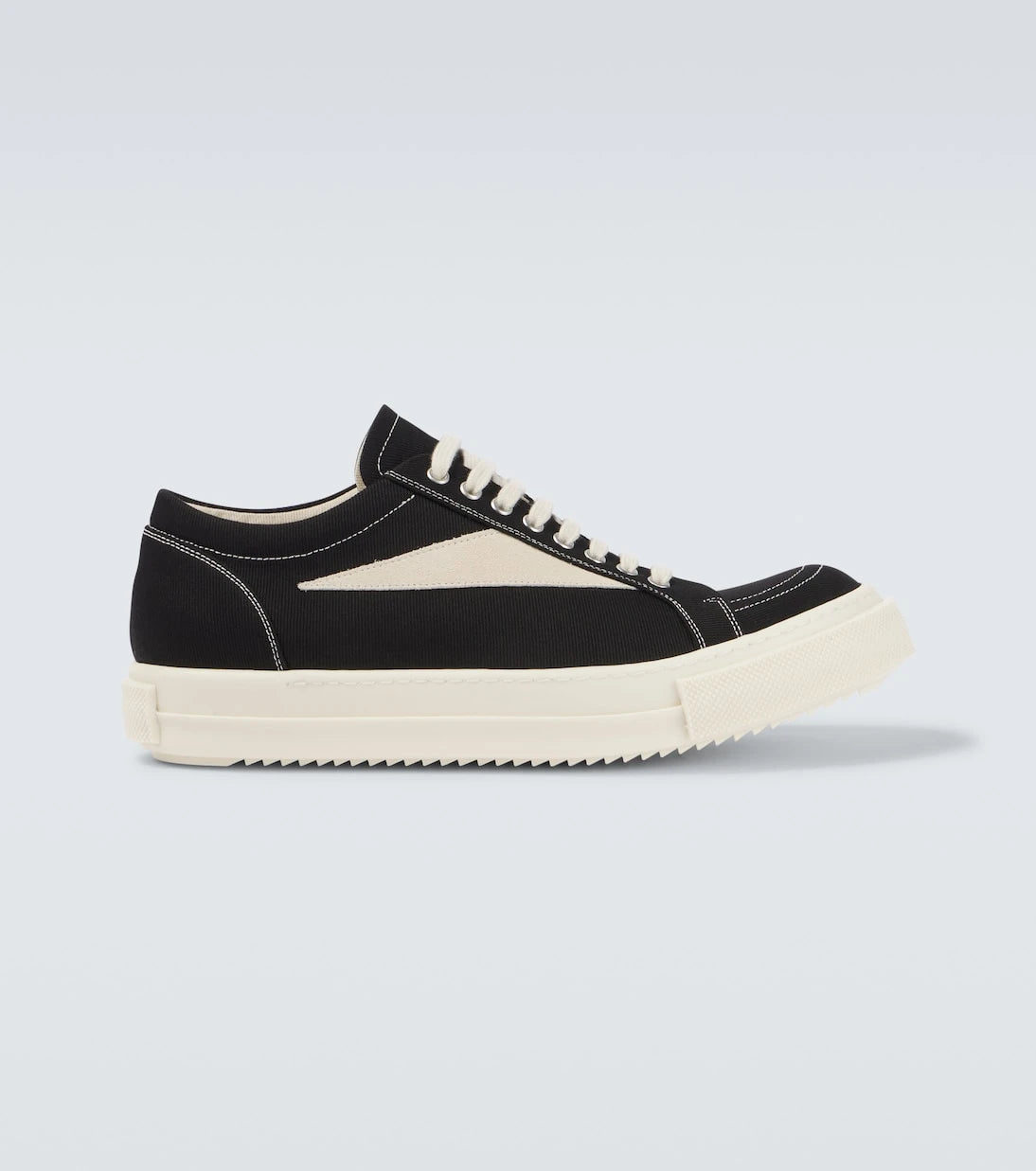Rick Owens - Vintage suede-trimmed canvas sneakers