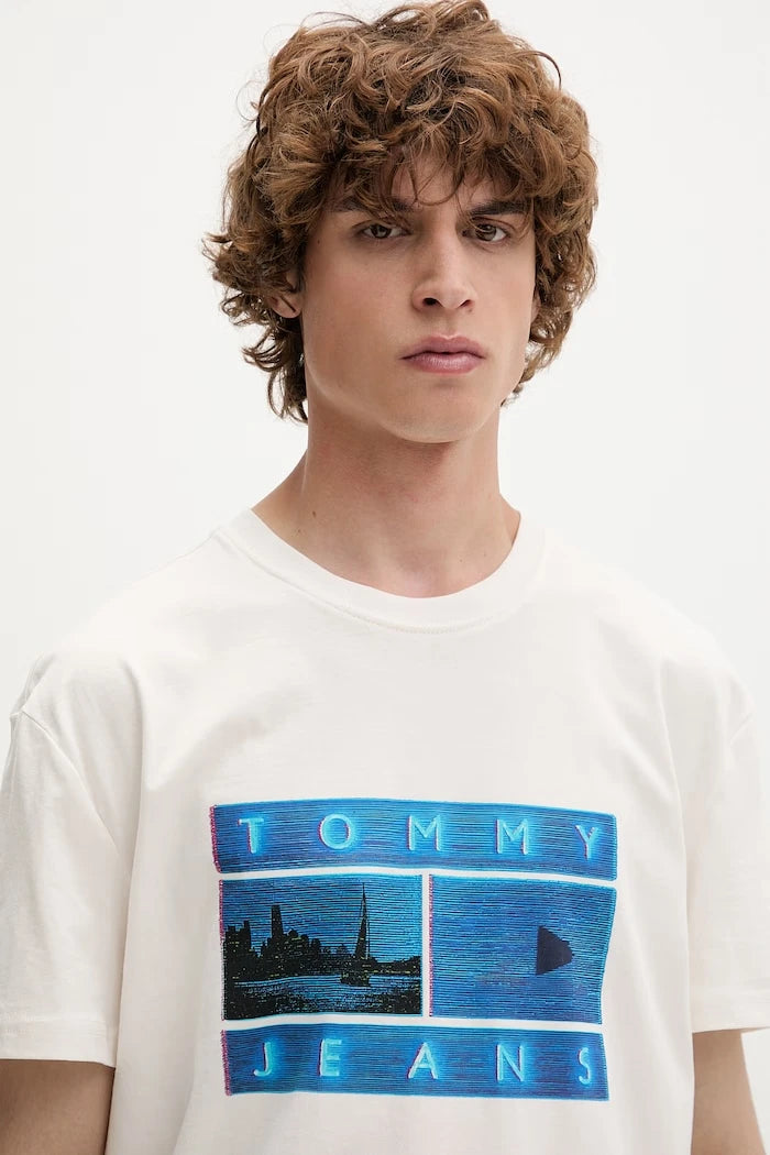 Tommy Jeans Erkek Pamuk Tişört