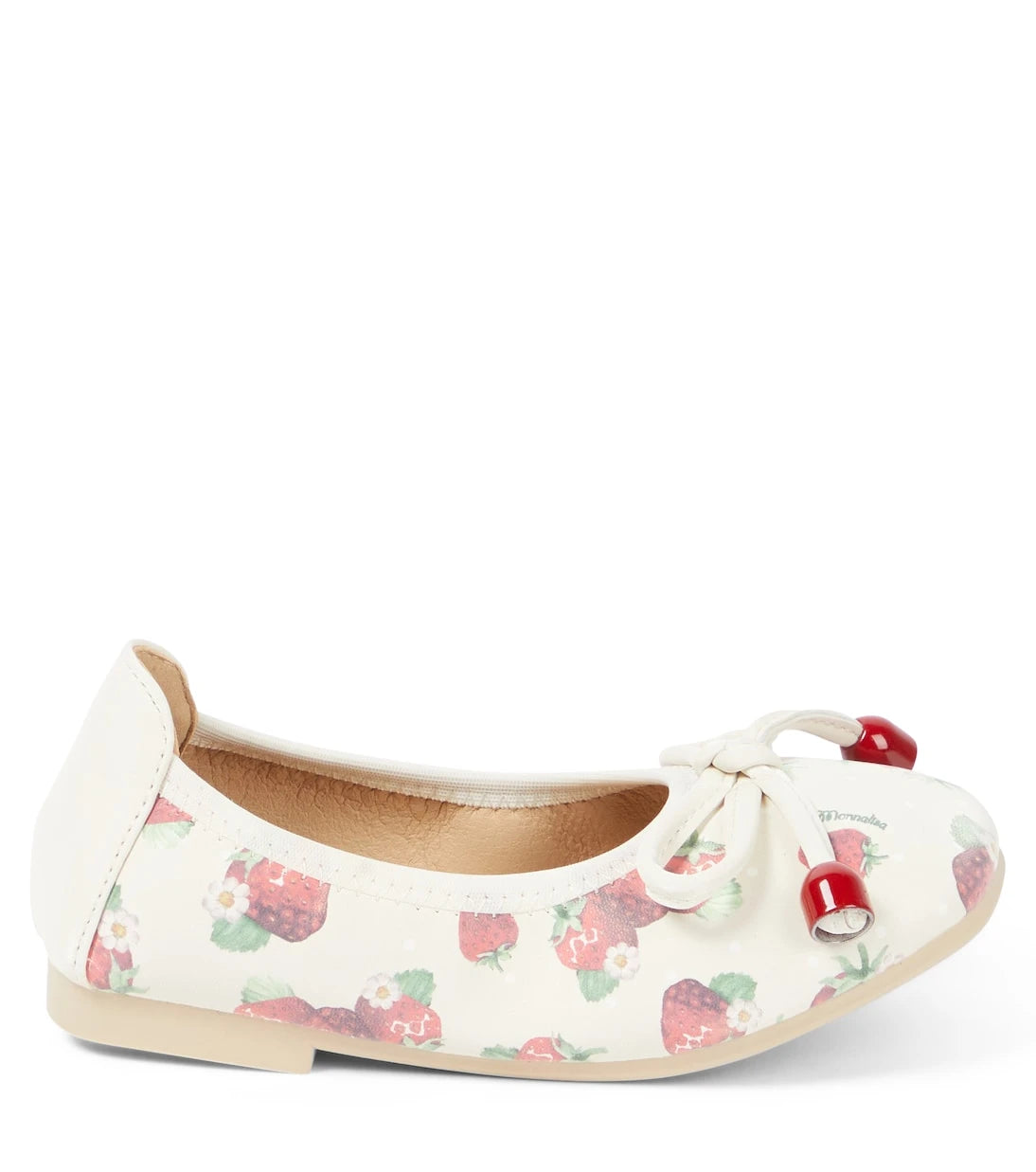 Monnalisa - Printed faux-leather ballet flats