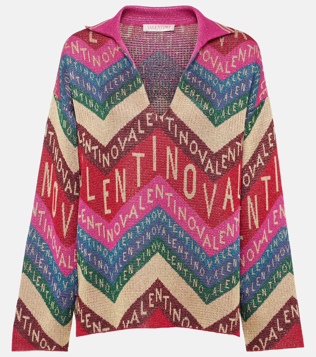 Valentino - Logo intarsia sweater