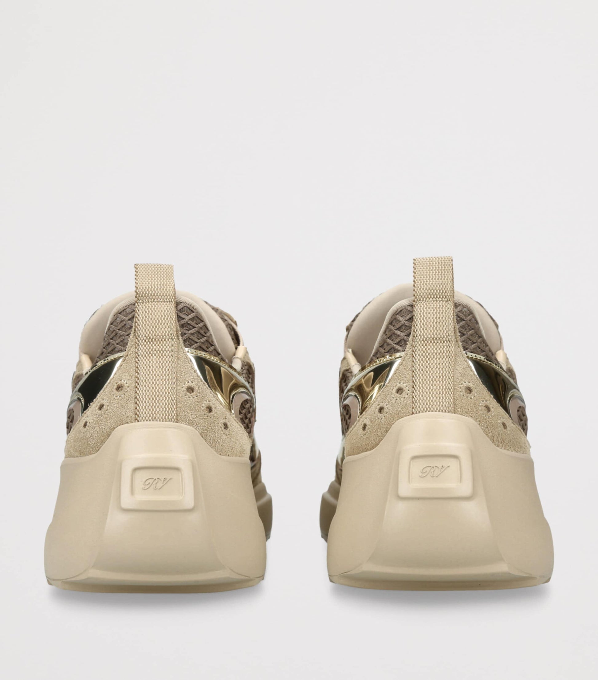 Roger Vivier Gold Viv’ On The Run Sneakers