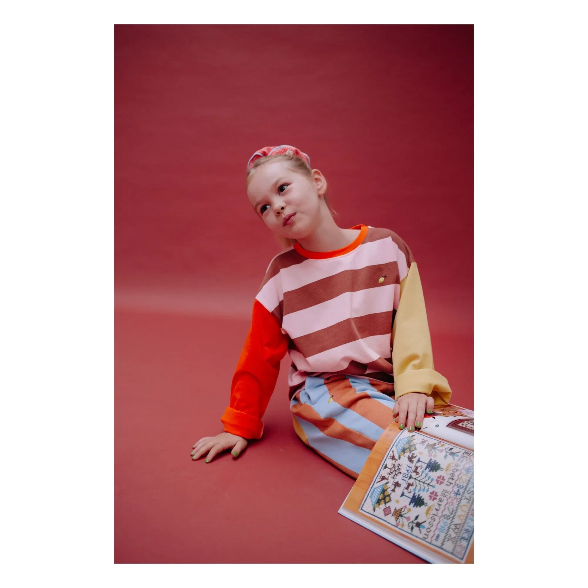 Sticky Lemon - Striped Lemon T-shirt | Orange