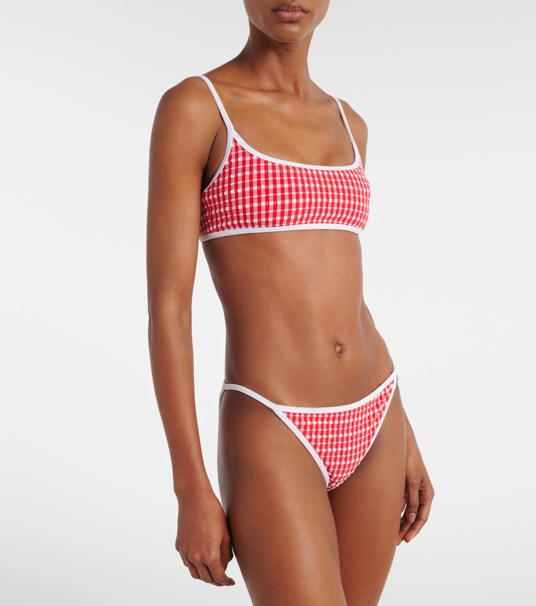 Jade Swim - Bare Minimum gingham bikini bottoms