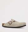 Birkenstock Brown Suede Boston Clogs