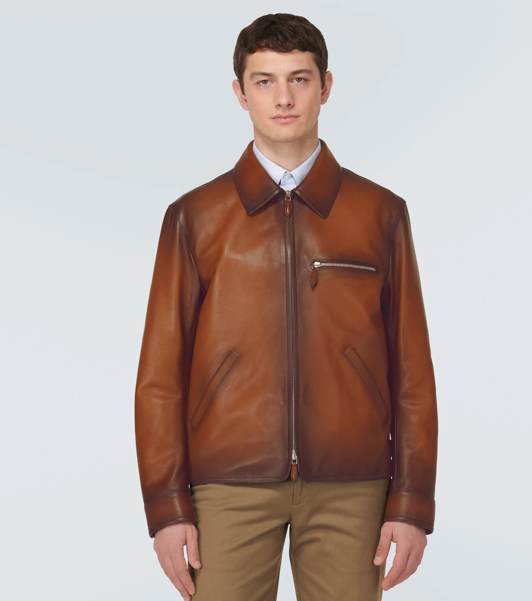 Berluti - Patina 1 Jour leather blouson jacket