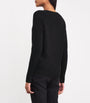 Black Cashmere V-Neck Sweater