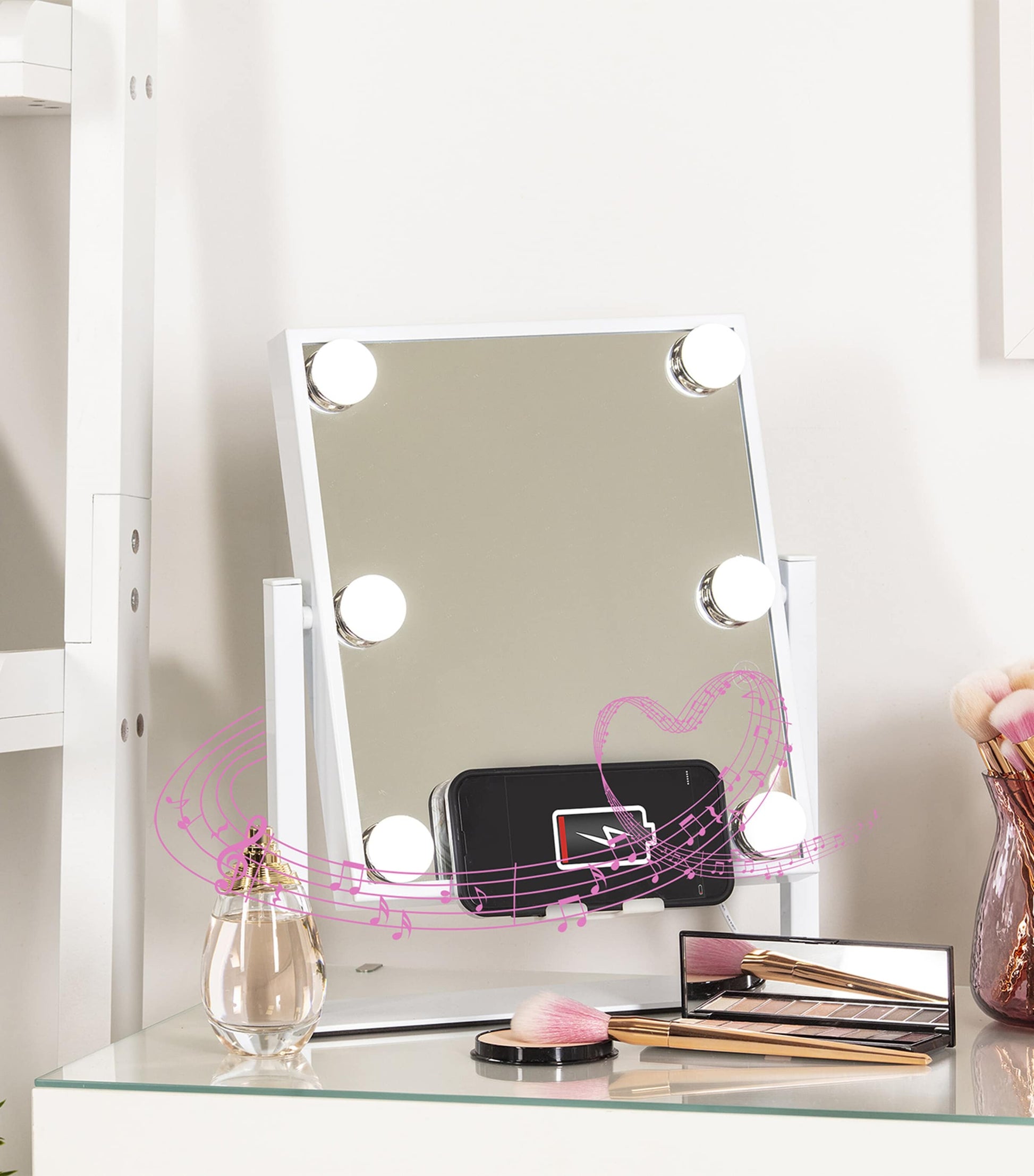 STYLPRO Glam & Groove Hollywood Music Vanity Mirror