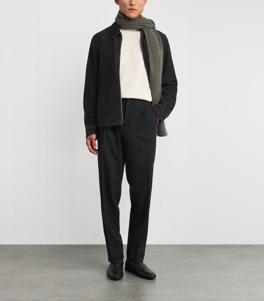 Isaia Beige Cashmere Crew-Neck Sweater