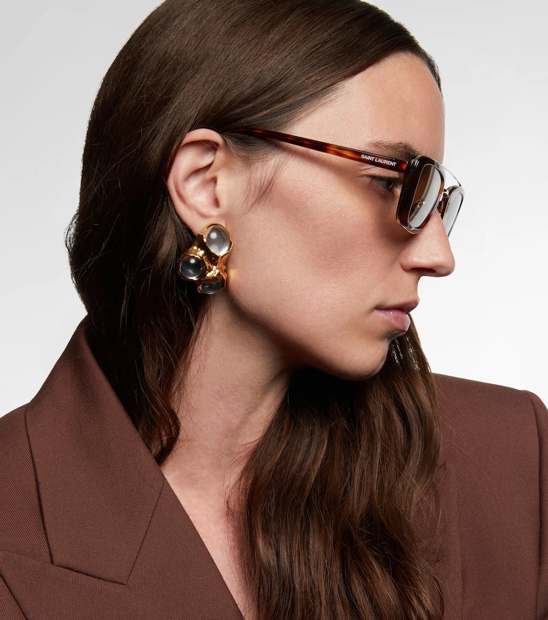 Saint Laurent - نظارة شمسية SL 825 مربعة