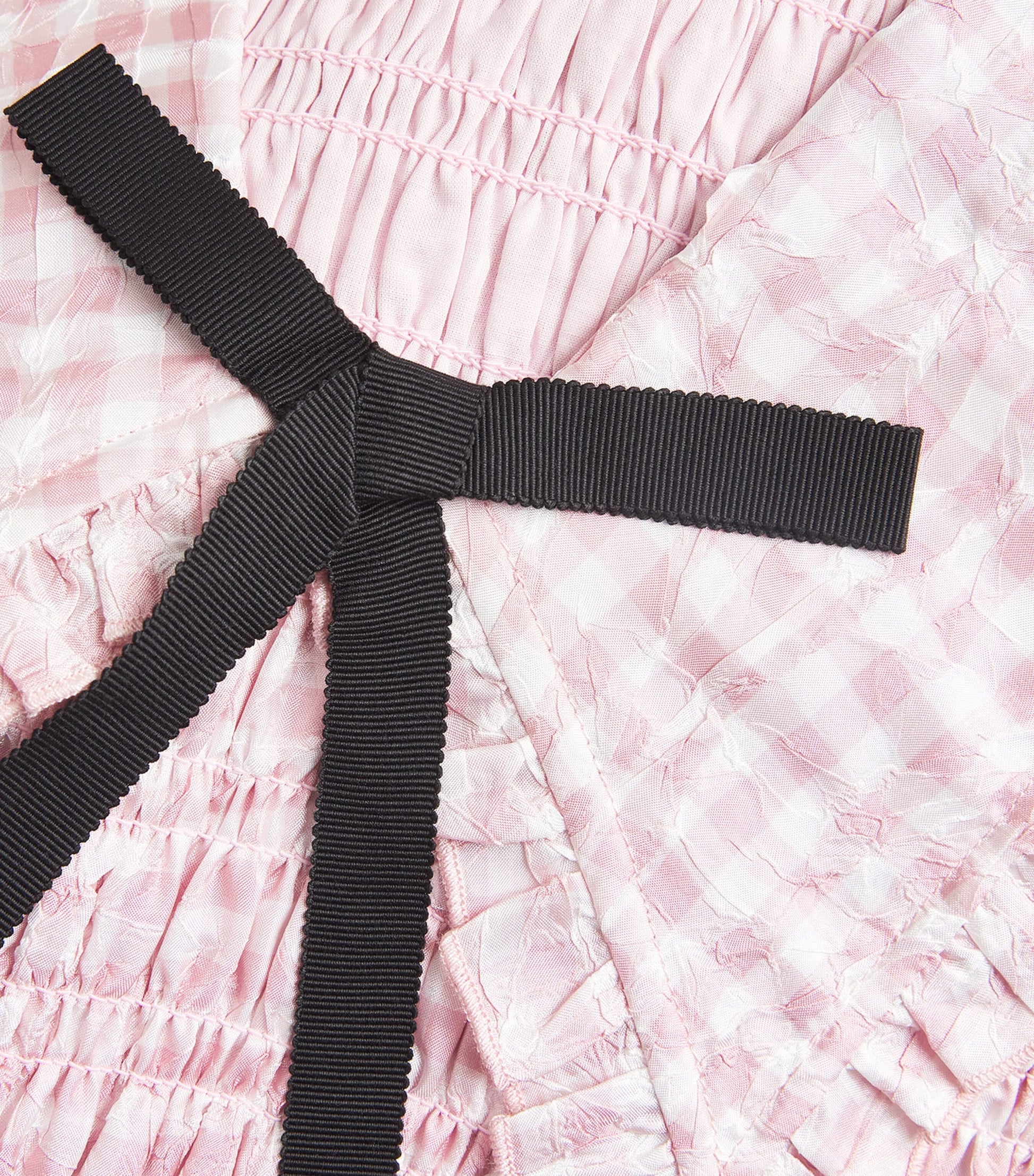 GANNI Pink Check Mini Dress