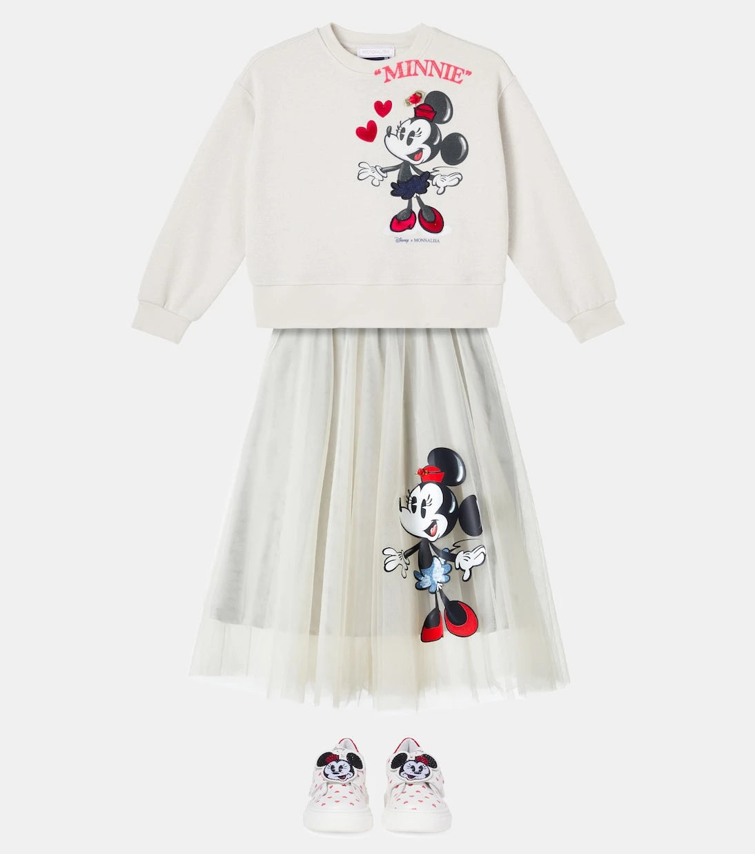 Monnalisa - x Disney® printed cotton-blend sweatshirt