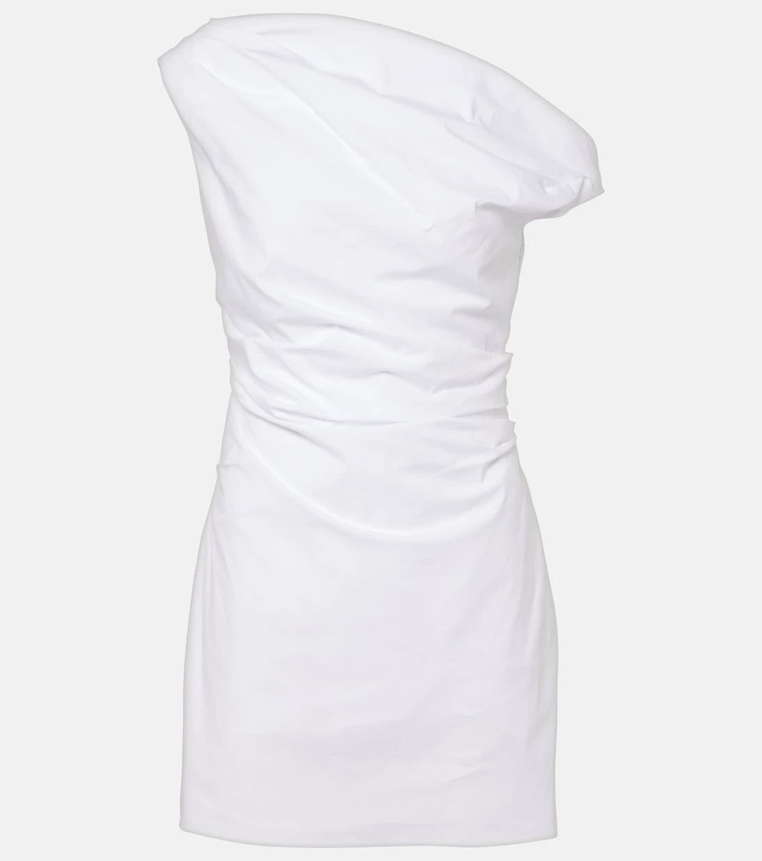 Staud - Phare draped cotton minidress