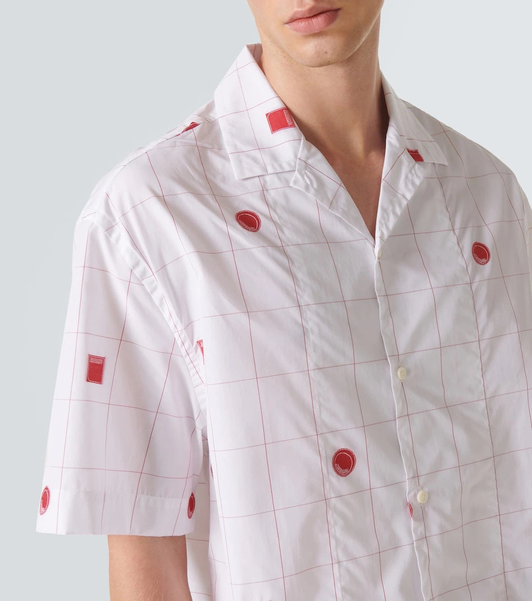 Jacquemus - Checked cotton jacquard bowling shirt