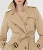 Burberry Beige Gabardine Mid-Length Chelsea Heritage Trench Coat