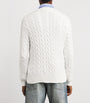 Polo Ralph Lauren White Cotton Cable-Knit Sweater