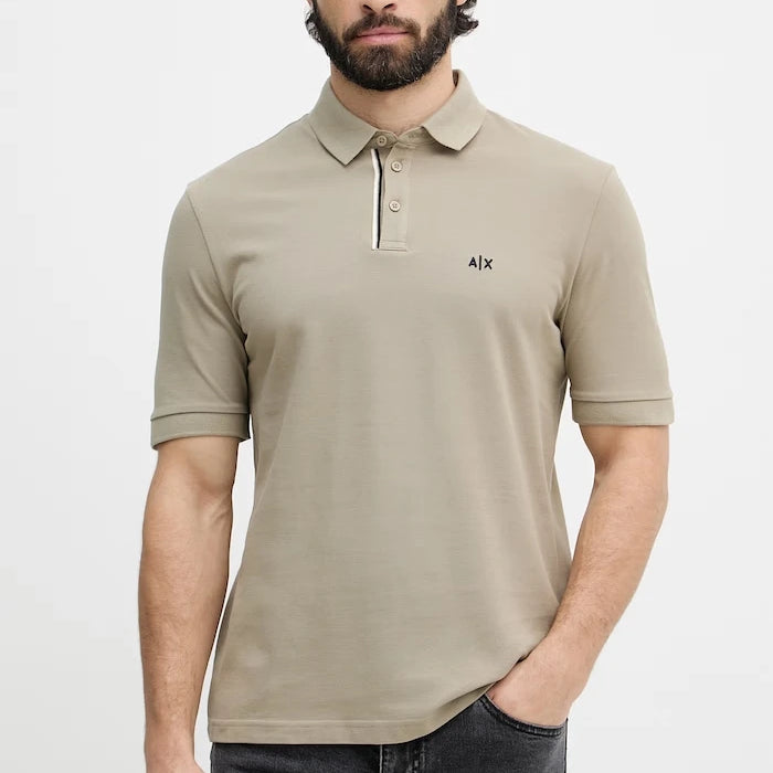 Armani Exchange тениска с яка мъжка памучна