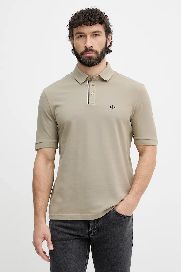 Armani Exchange erkek pamuklu yakalı tişört