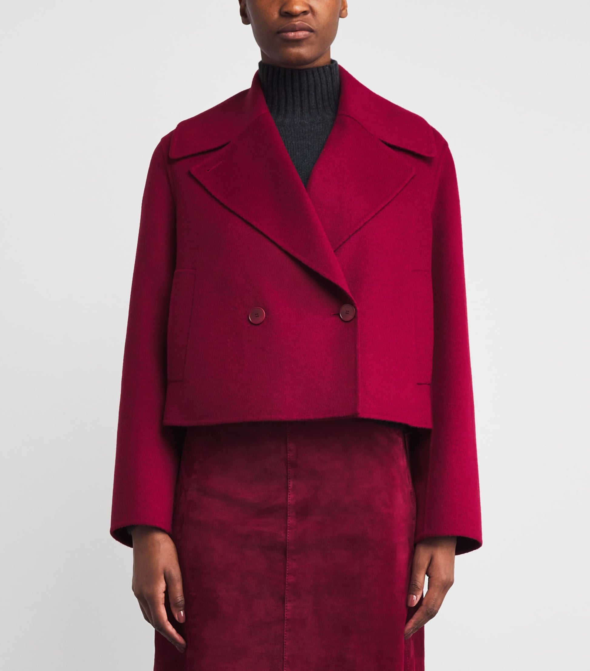 Red Wool-Cashmere Delano Coat