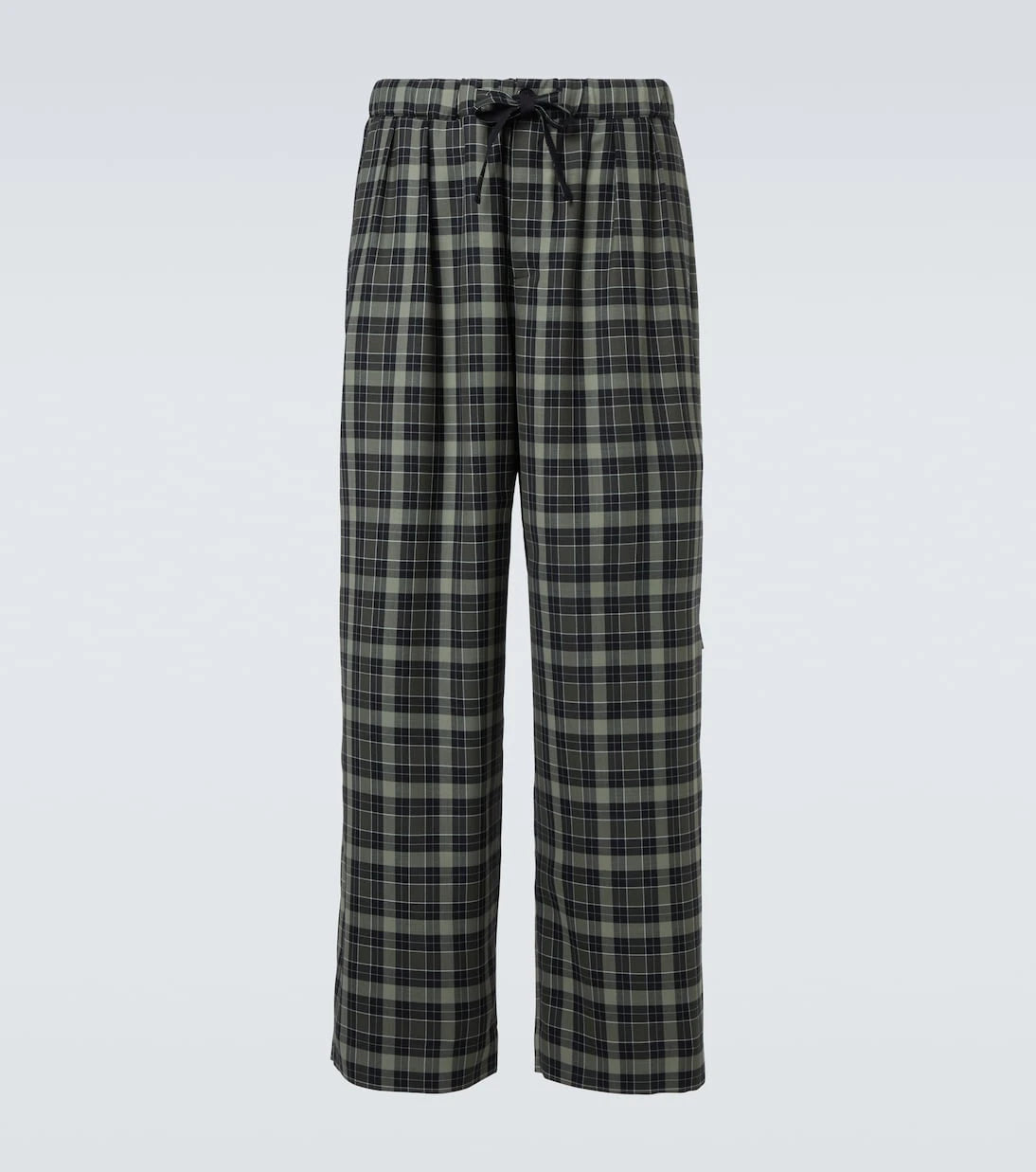 Loewe - Checked wide-leg pants